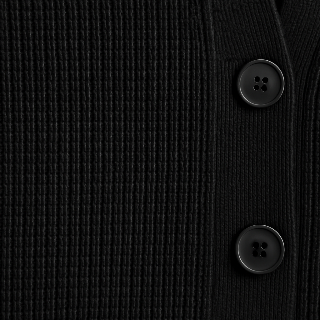 BLACK CARDIGAN - VORG EAVY